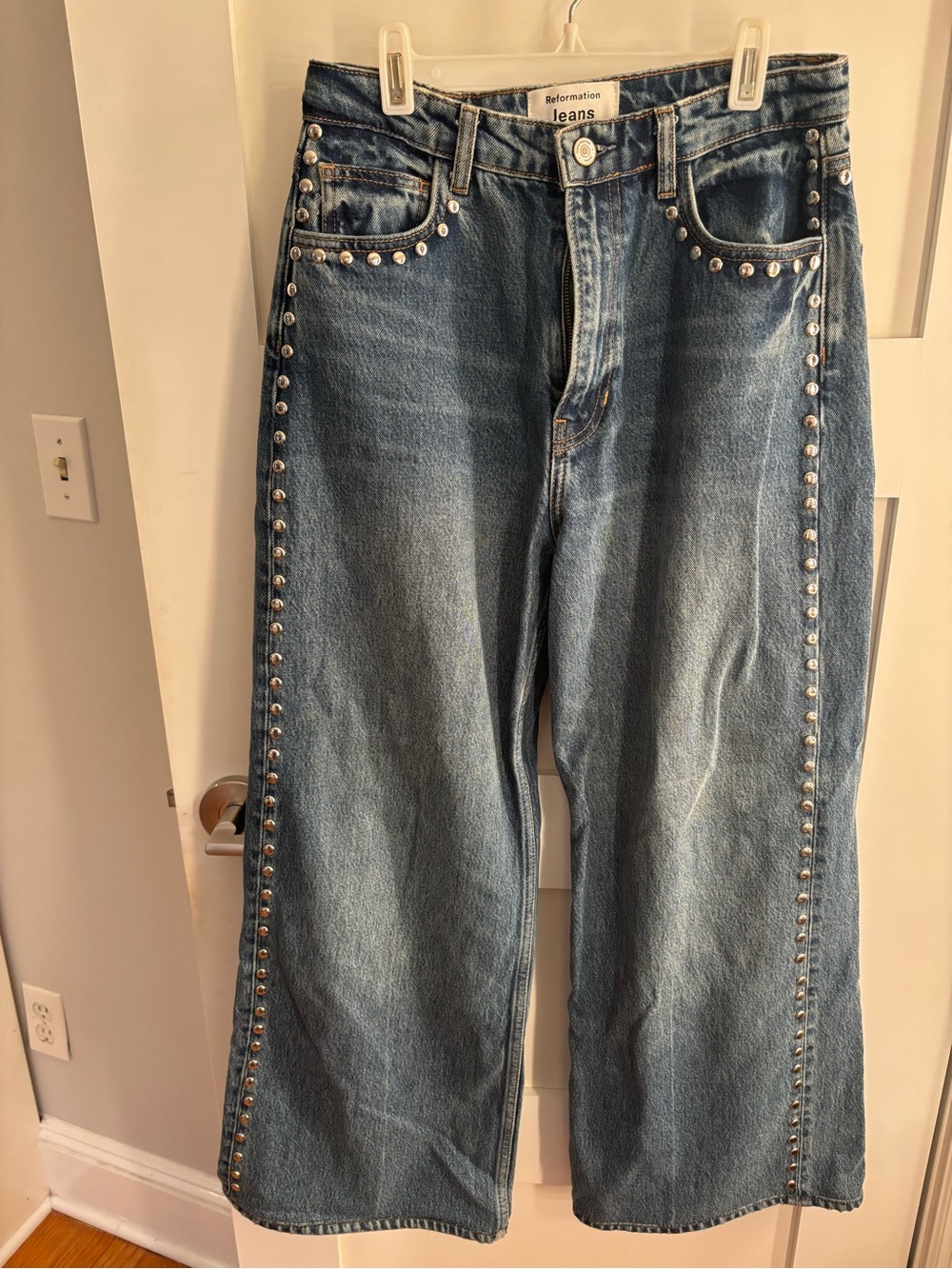 Reformation Cary high rise wide leg Jeans size 26